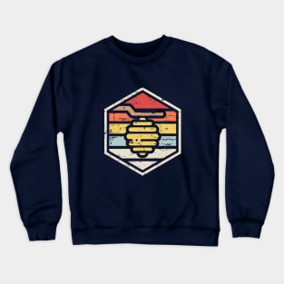 Retro Badge Beehive Crewneck Sweatshirt